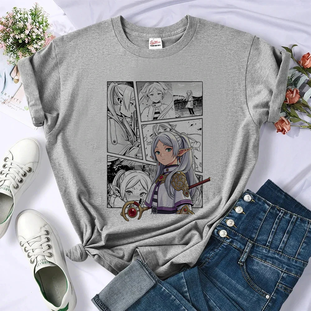 Sousou No Frieren shirt shoujo cheap vintage funny anime scene  t shirt streetwear 80s summer graphic