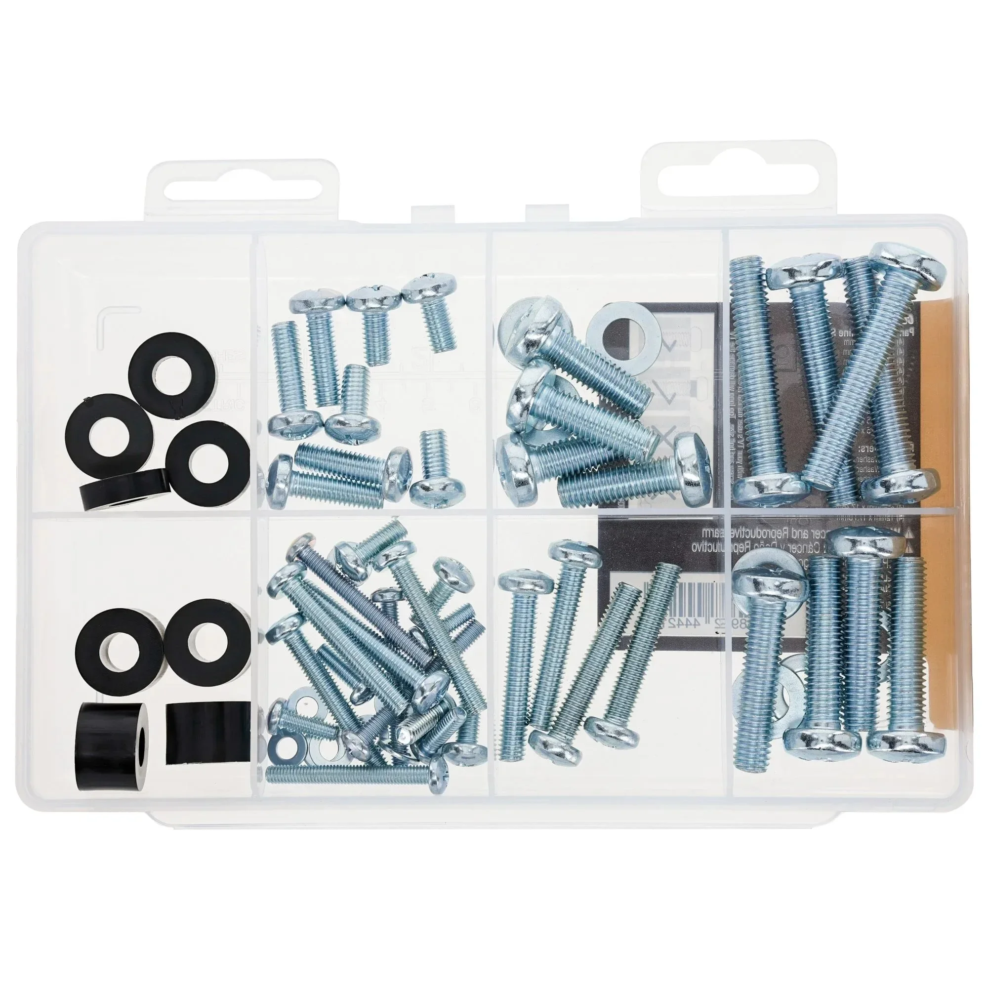 

Hillman TV Mounting Kit, Nylon and Steel Materials, 64 Pieces