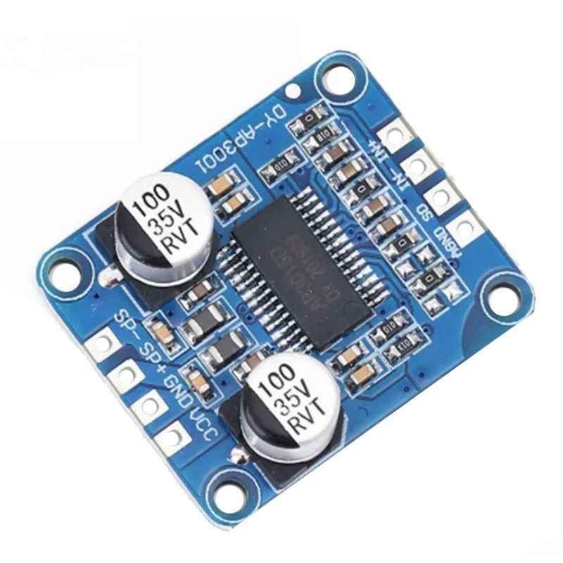 Надежная плата усилителя мощности DY-AP3001, моноблок 10 Вт/20 Вт/30 Вт, усилитель AMP класса D для динамика 4 Ом-8 Ом, 8 В-24 В постоянного тока, DY