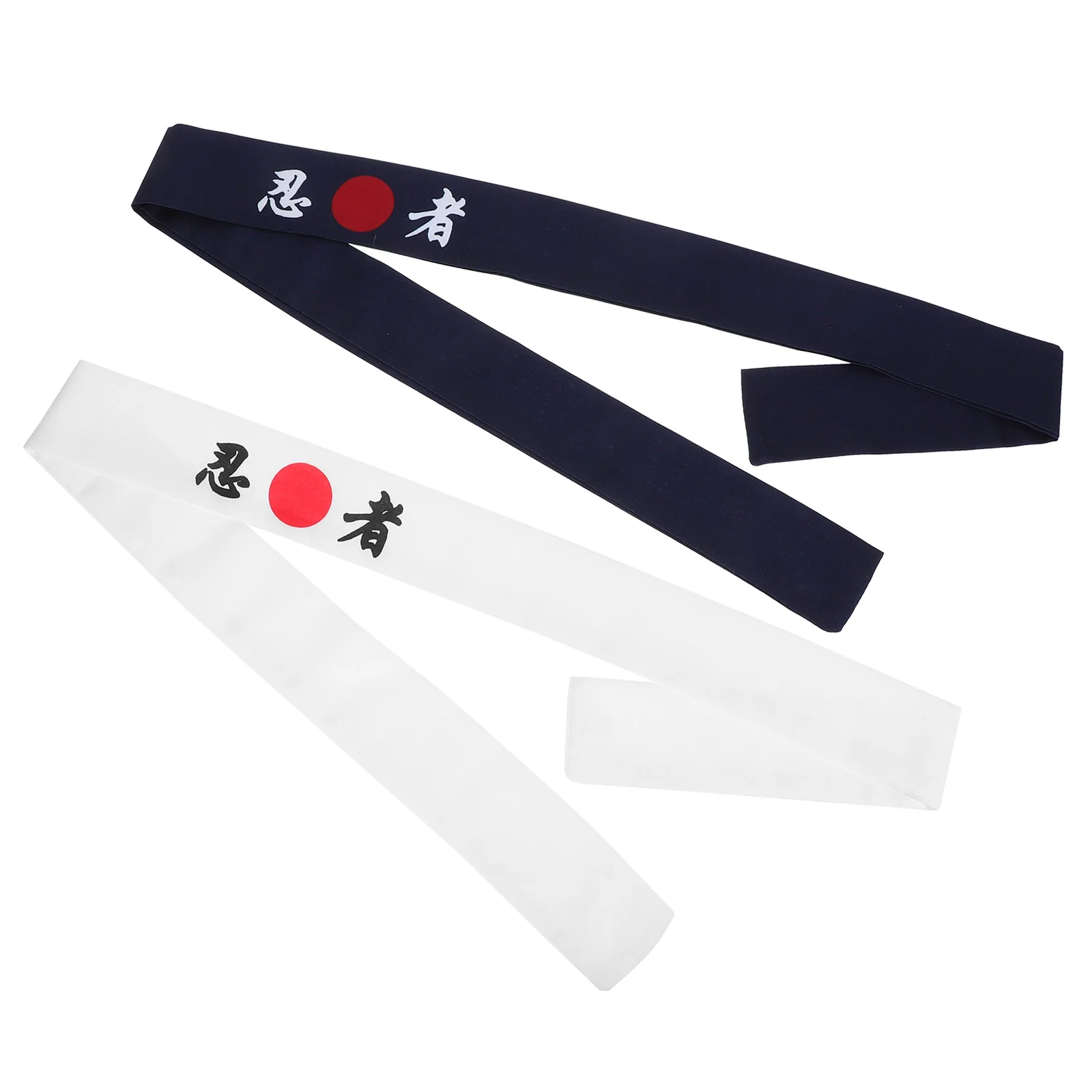 2 Pcs Ninja Print Headband Bands Chef Headbands Japanese-style Karate Cotton Women's