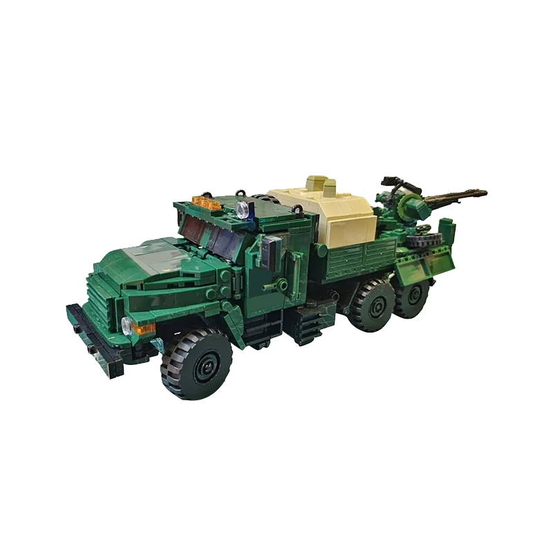 QWERT Military Transport Truck Model MOC Building Bricks War Equipment Style Modular Technology Gifts Holiday Assemble Toys Suit