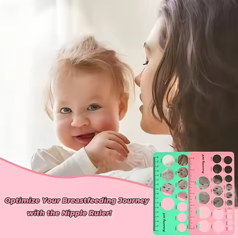Silicone Breast Flange Ruler Smooth Flange Measurement Tool Durable Lightweight Perfect Gift Nontoxic Feeding Accessory