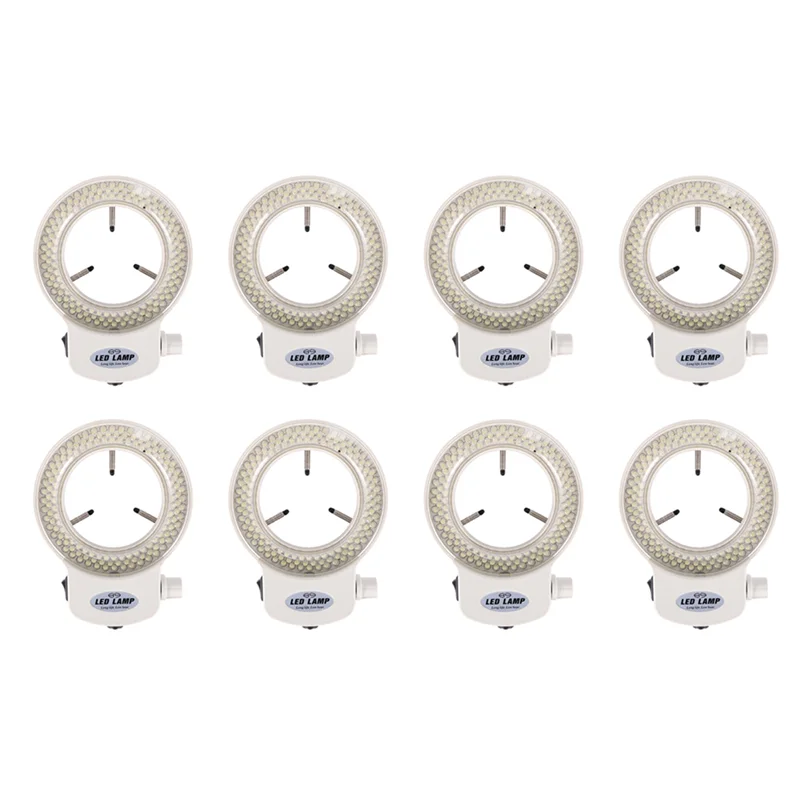 GEFENSI ABUP-8X 144 Leds Ring Light Ring Light For Mini Scope Lamp Light 6000K 0-100% Adjustable White EU Plug