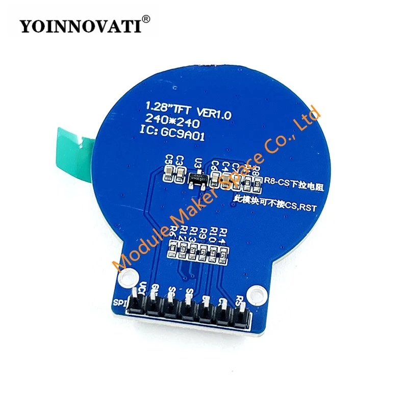 TFT Display 1.28 Inch TFT LCD Display Module Round RGB 240*240 GC9A01 Driver 4 Wire SPI Interface 240x240 PCB for Arduino