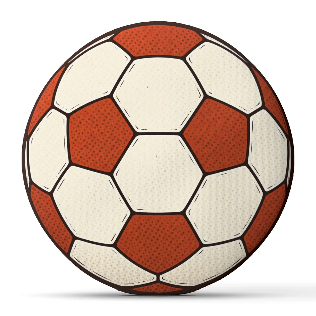 Soccer Ball Shaped Pillow Football Cushion Stuffed Throw Pillow for Soccer Players Sofa Bedroom Home Decor Game Room Gift