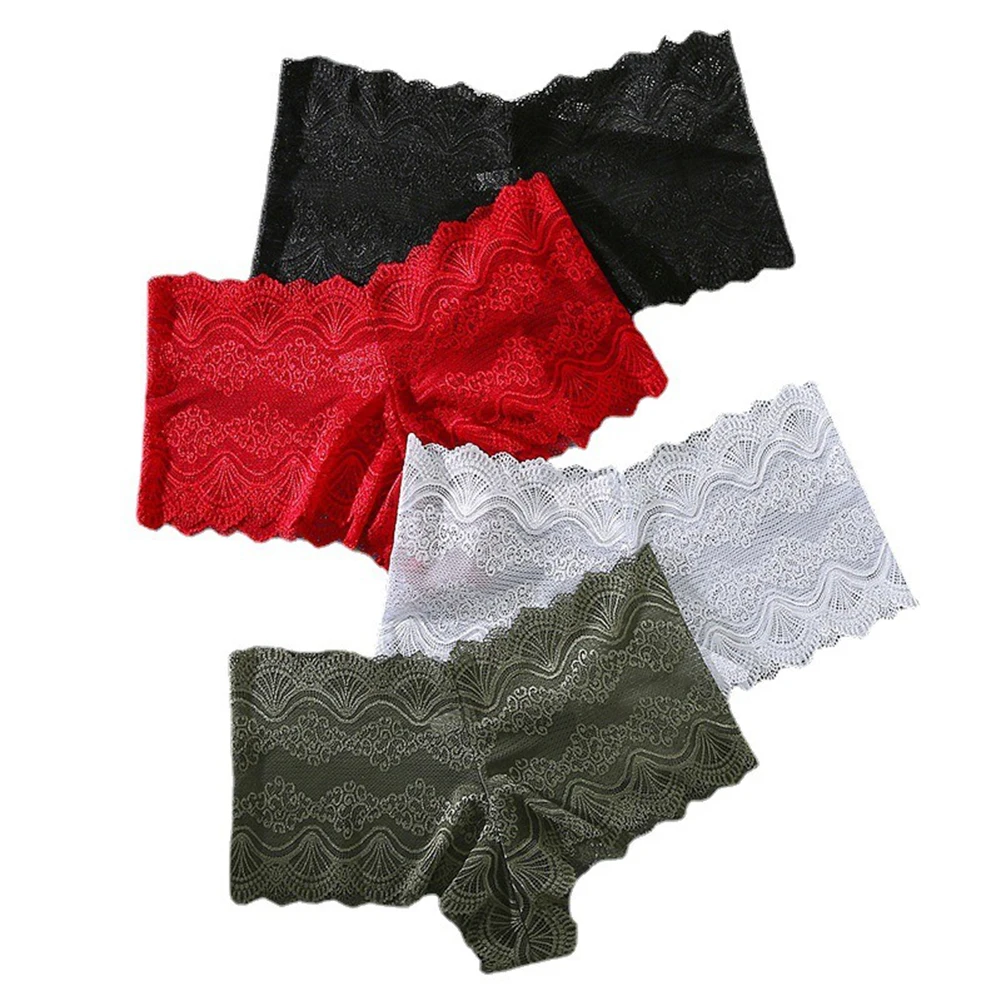 For Home For Hotel Lace Underwear Seamless HighWaist Intimates Homewear Sleepwear All Seasons High Waist Home Use image 4