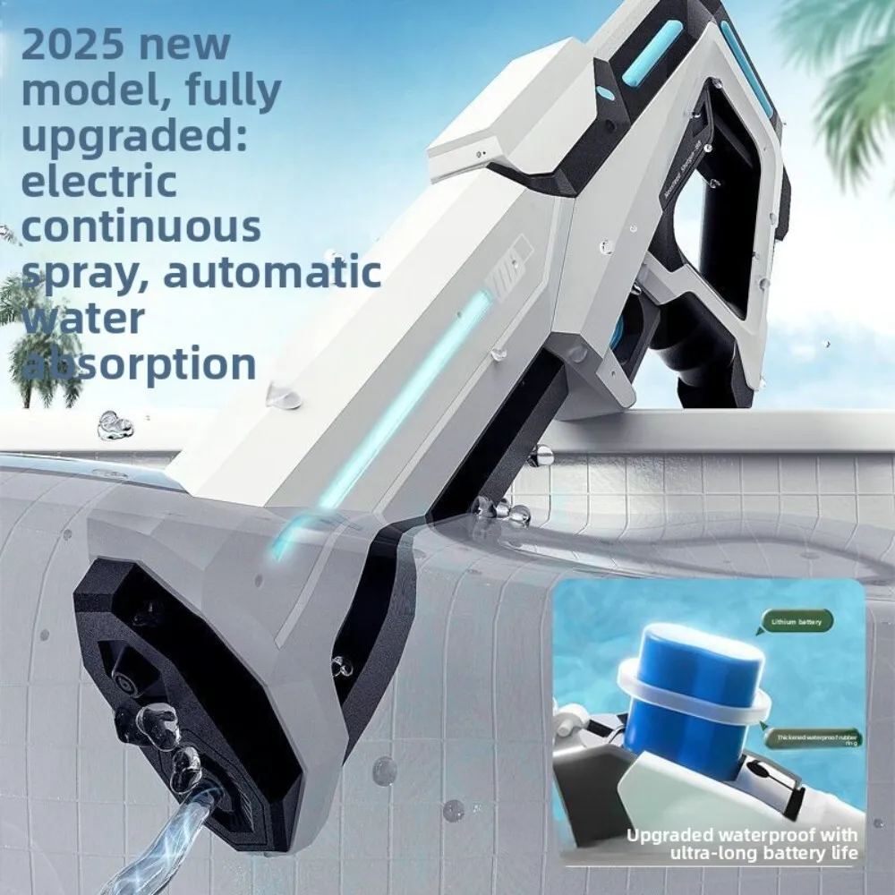 مسدس مياه كهربائي أوتوماتيكي للأطفال ذو سعة كبيرة للتصوير المستمر للعب في الهواء الطلق والمهرجانات