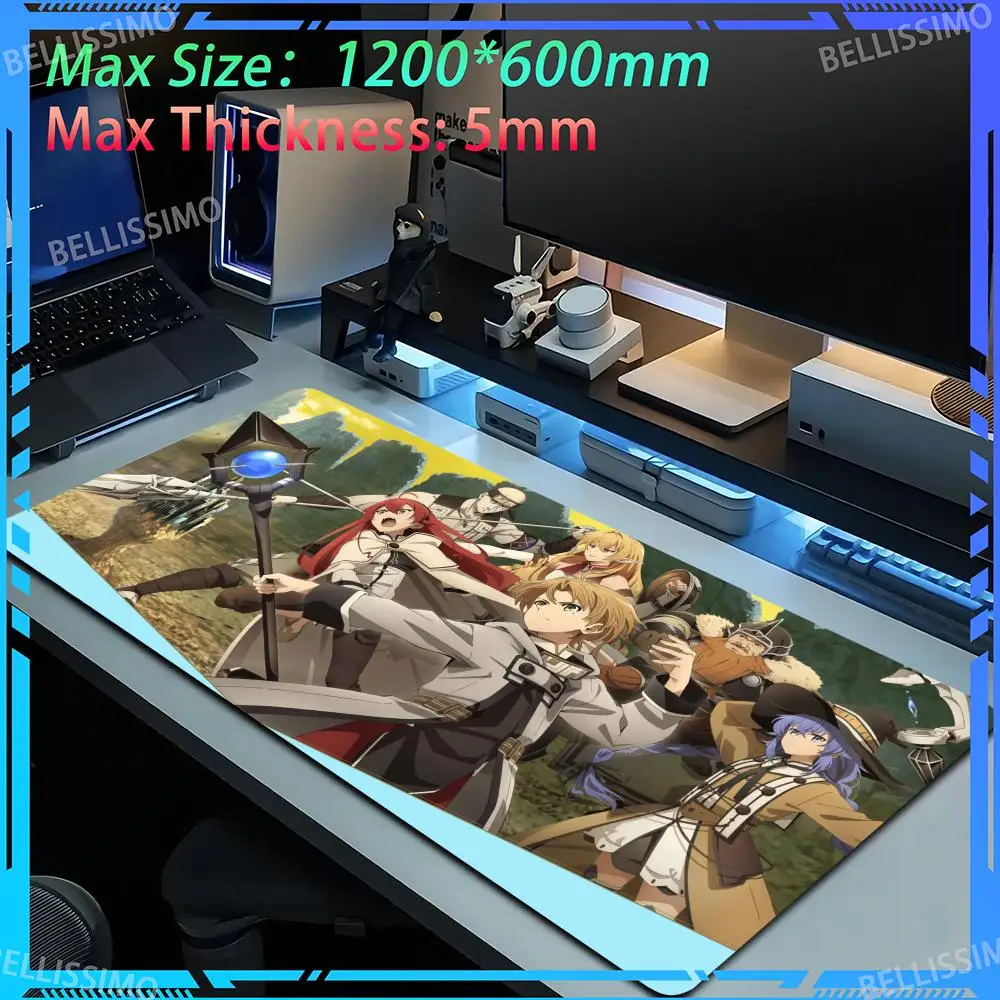 

DIY gaming computer M_mushoku_Tensei Mouse Computer cabinet pads Kawaii Pad Oversized Gaming Mouse pad
