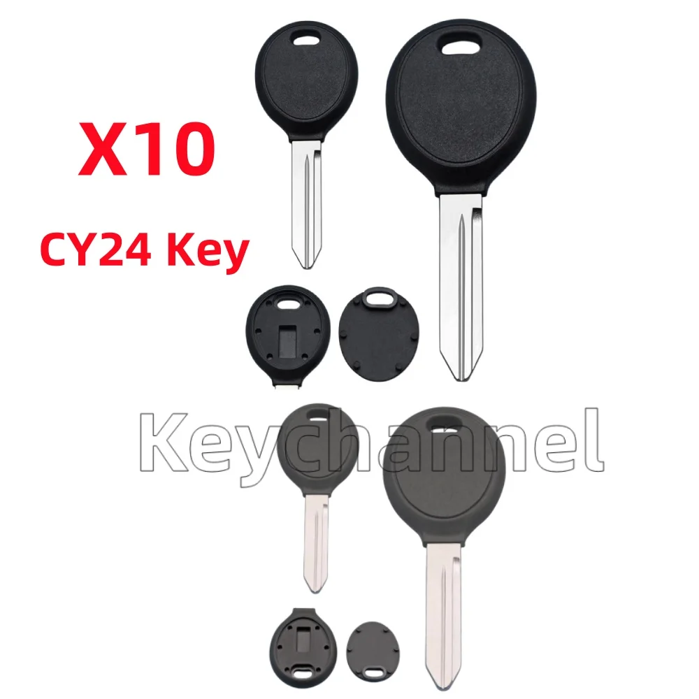 10pcs/lot Car Key Shell Transponder Key CY24 Blade Key Spare Chip Key for Dodge RAM Nitro Chrysler Jeep Compass Patriot Grand