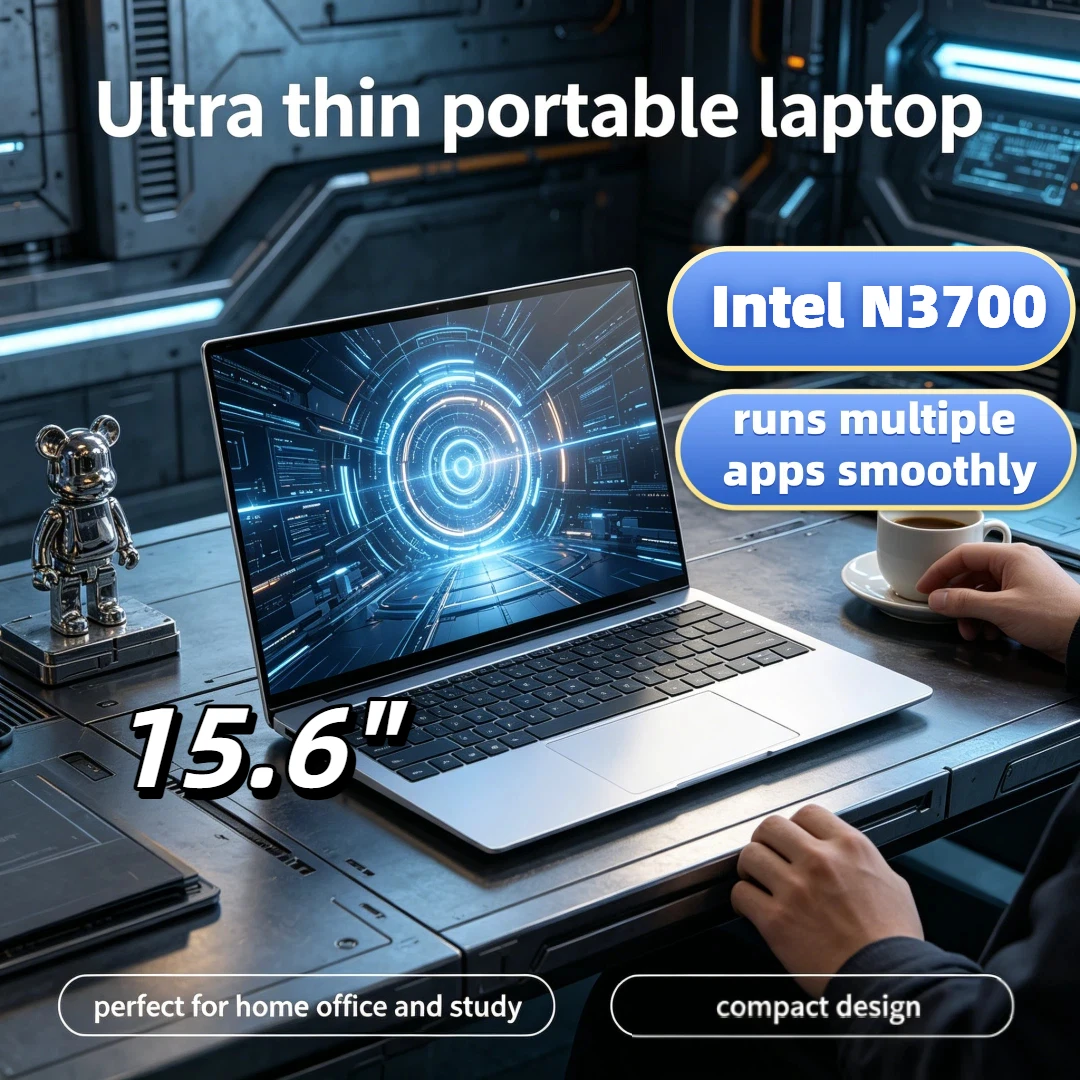 

32GB/2TB High Speed SSD 15.6" Trendy Original Laptop Powerful Intel N3700 120Hz Ultra-clear FHD IPS 5000mAh Backlit Keyboard