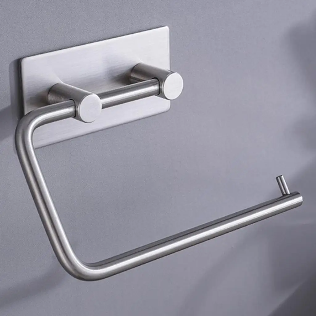 Toilet Paper Holder Durable Brushed Rustproof Wall Mounted S