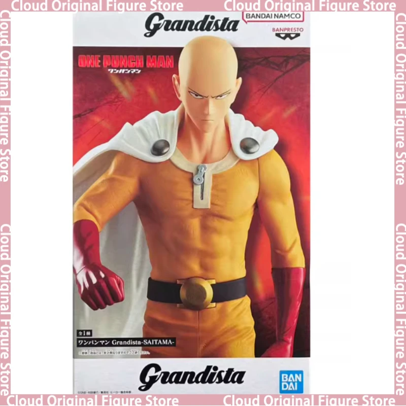 Em estoque 100% original banpresto grandista one-punch man saitama anime pvc modelo masculino figura brinquedo decoração hobby