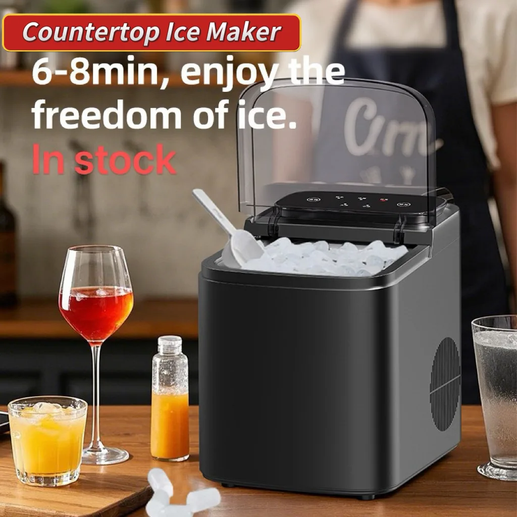 Mini Household Ice Maker Portable Automatic Ice Cube Machine For Iced Coffee Home Daily Use