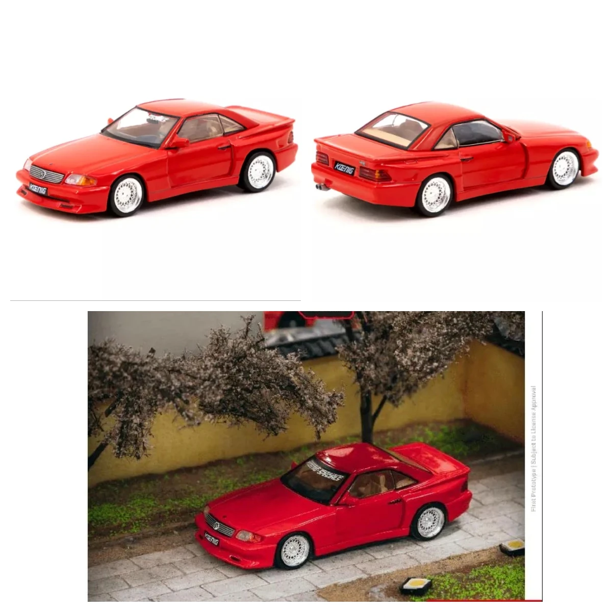 MB SL500 KOENIG SPECIALS RED 1:64 SCALE BY TARMAC WORKS Car Collection Limited Edition Hobby Toys