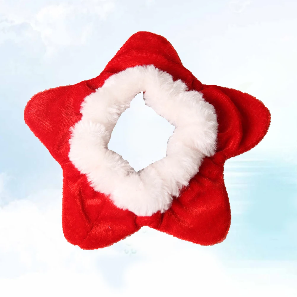 

Pet Dog Cat Star Neck Collar Protective Tie Christmas Decorative Soft Polyester Comfortable Elastic Band Design Gift