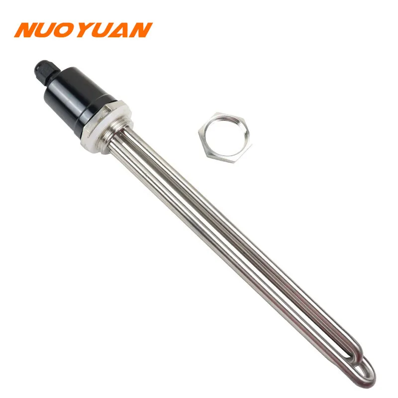 220v DN25 3500W Stainless Steel 304 Double U Type Electric Water Heating Element With End Cap