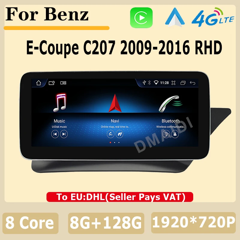 

Car Multimedia Player For Mercedes Benz E Coupe 2-Door C207 E207 2009-2015 RHD Factory Price Android 13 Auto Radio Stereo Video