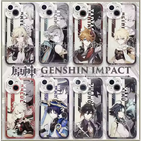 Cartoon Genshin Impact Wanderer Phone Case For Samsung Galaxy S25 S24 S23 S22 Ultra Plus S23FE S24FE A55 A35 A15 A16 5G Casing