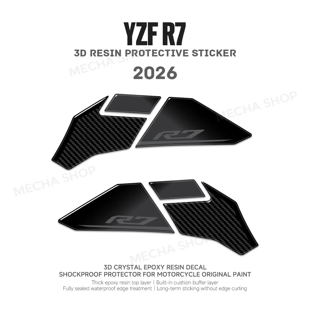 For R7 2026 Motorcycle Parts Tank Pad Sticker Protection Kit