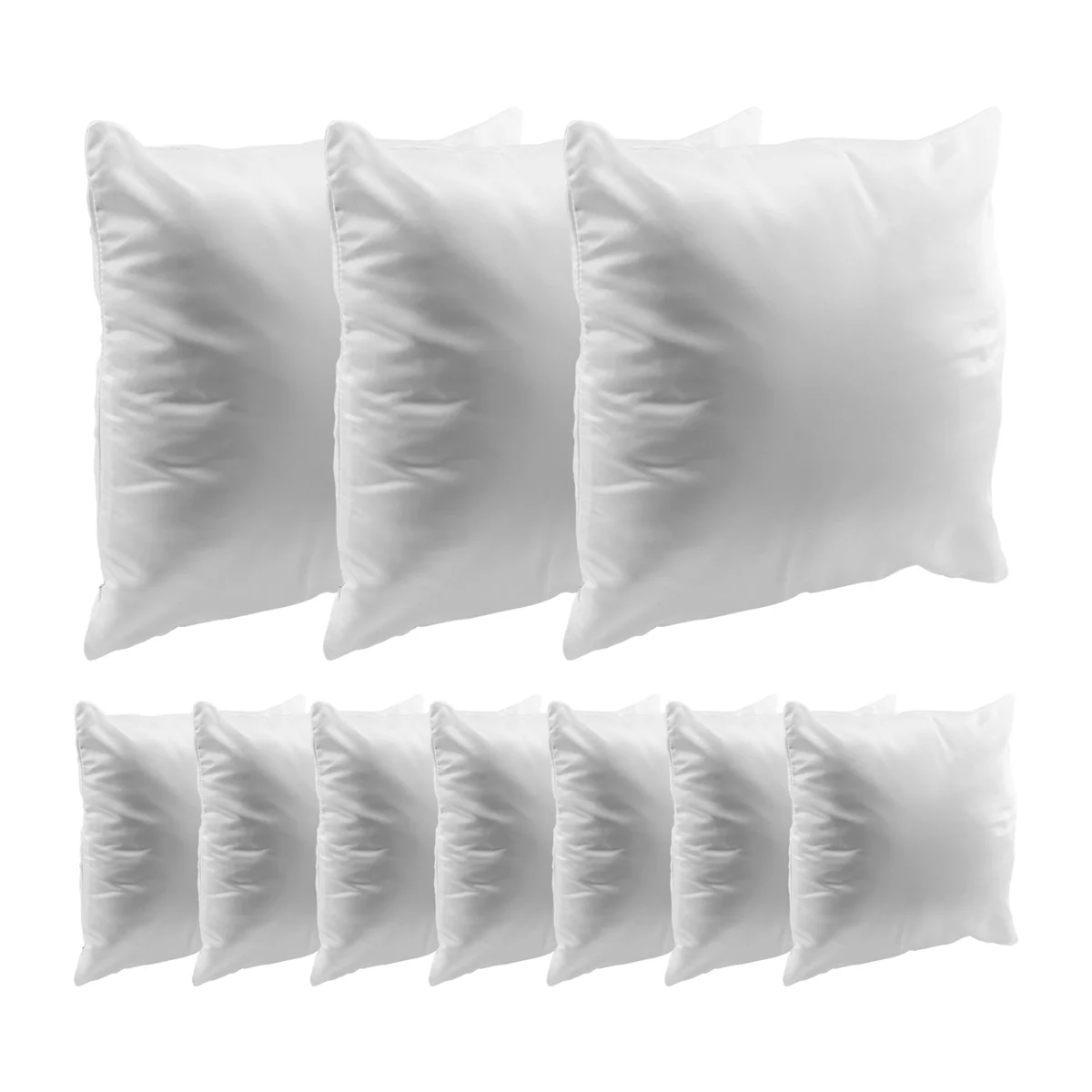 40X40 White Plain Sublimation Blanks Pillow Case Cushion Cover Pillowcase for Heat Transfer Press As DIY Gift 10Pcs