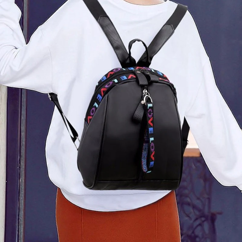 ผู้หญิงกระเป๋าเป้สะพายหลังมินิกระเป๋าสะพายวัยรุ่นความจุสูง Multi-Function Bagpack หญิง