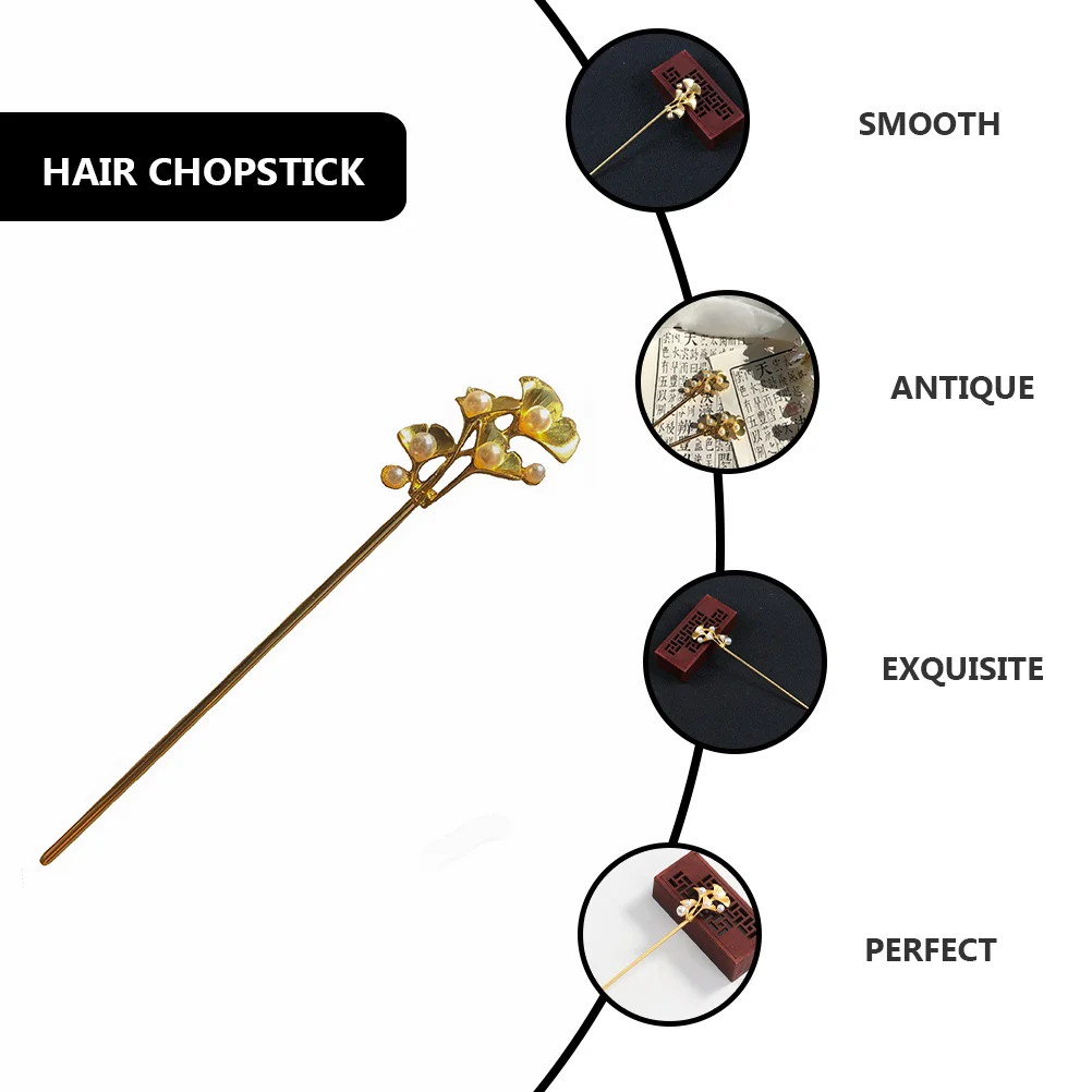 Hair Clips Hairpin Retro Chopstick Decorative Vintage Accessory Women's