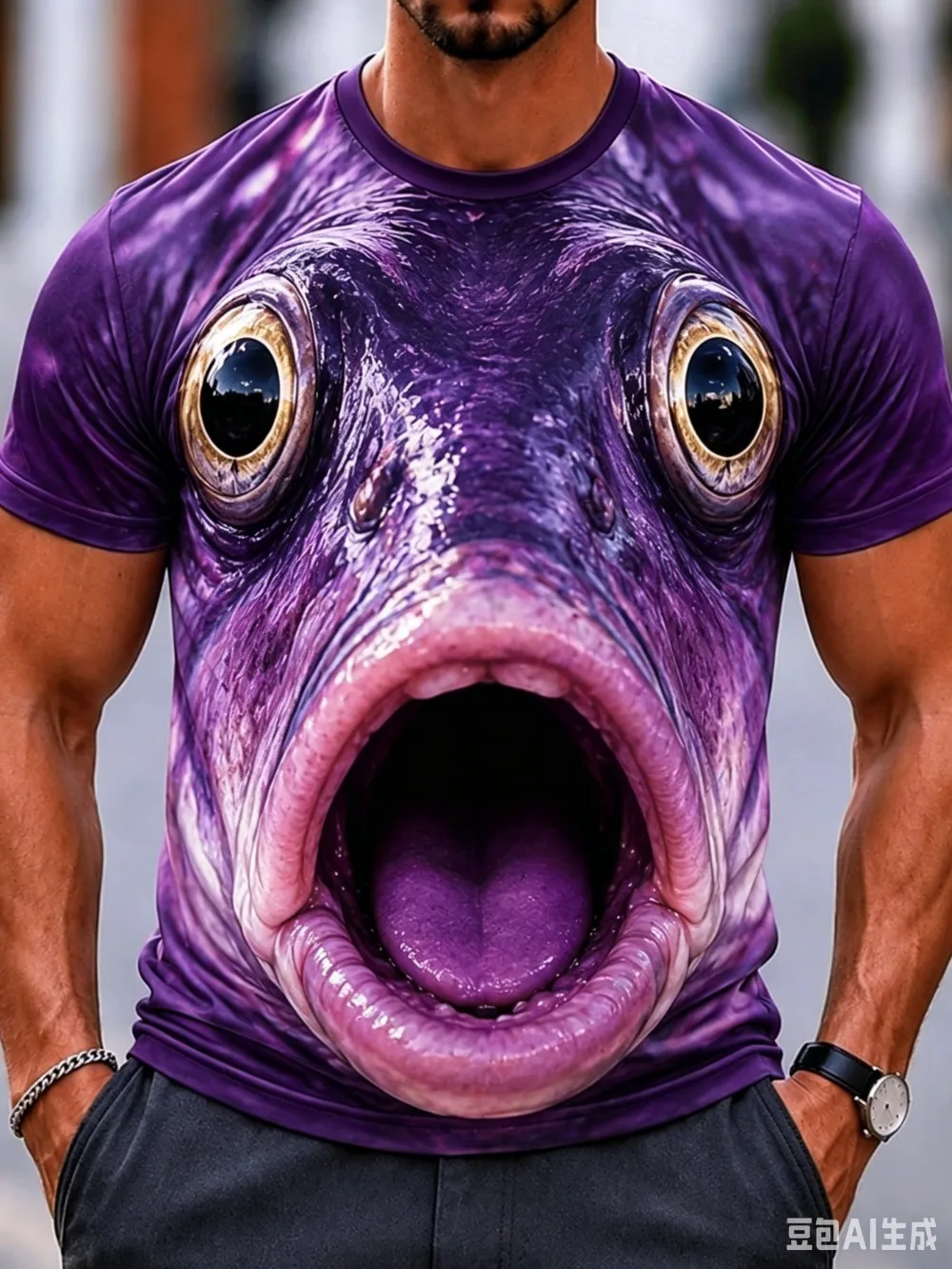 Rollenspiel-Spaß, Tiermuster, 3D-Druck, Sport, schnell trocknend, atmungsaktiv, Herren-T-Shirt, Outdoor, Straße, lässig, Mode, Party, Kinder-Top – Detail 5