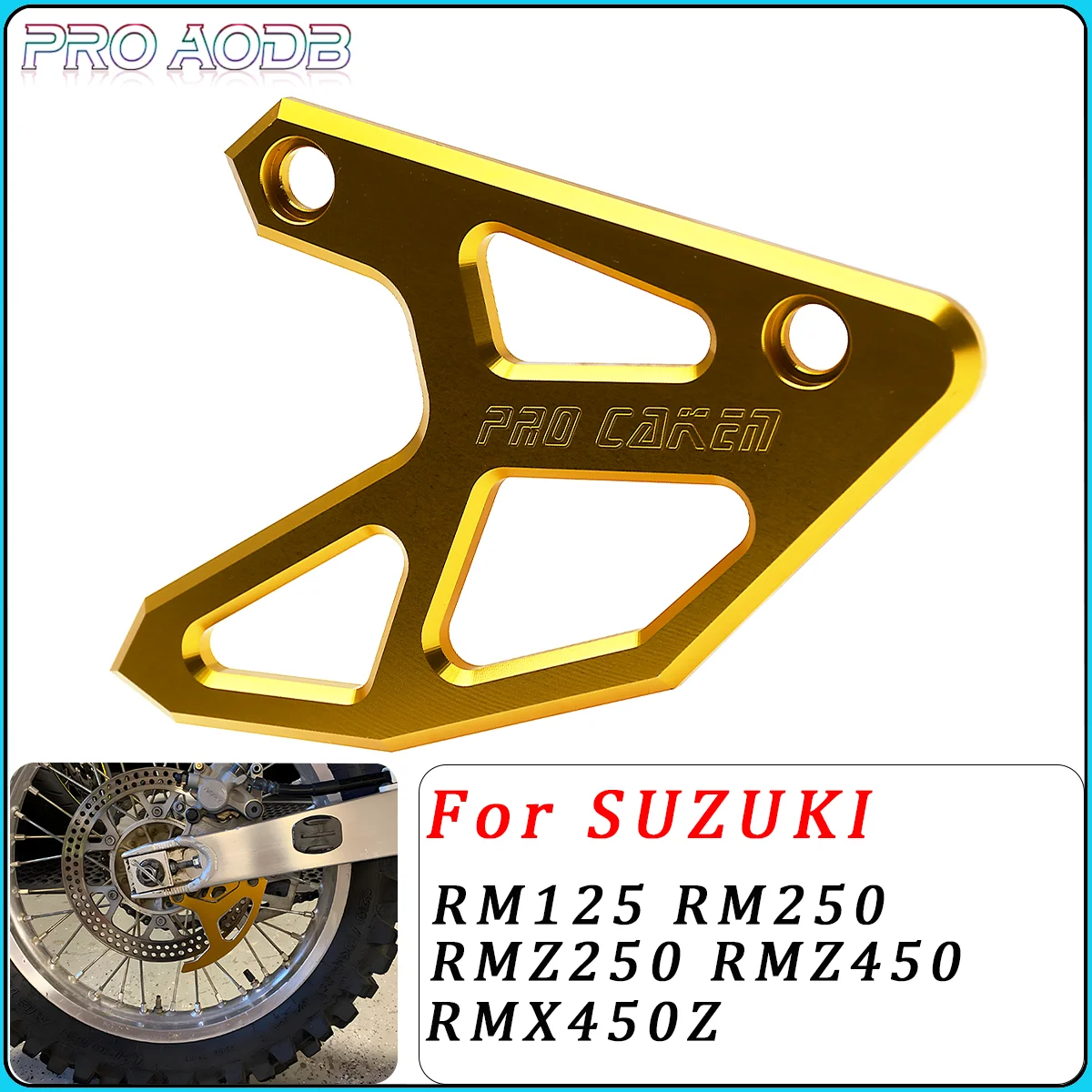 

For Suzuki RM125 RM250 RMZ250 RMZ450 RMX450Z 2004-2020 Dirt Bike Motorcycle Accessories Rear Brake Disc Guard Protector Cover