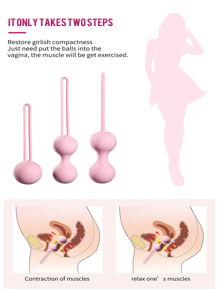 Safe Silicone Smart Ball Kegel Ball Vagina Tighten Exercise Machine Sex Toy for Women Vaginal Geisha Ball Fun Shop