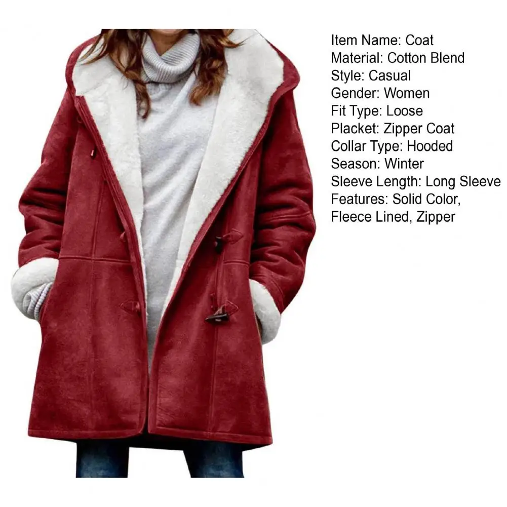 2024 New Fashion Long Winter Coat Women Clothing Wool Liner Hooded Parkas Slim With Fur Collar Warm Winter Jacket Women