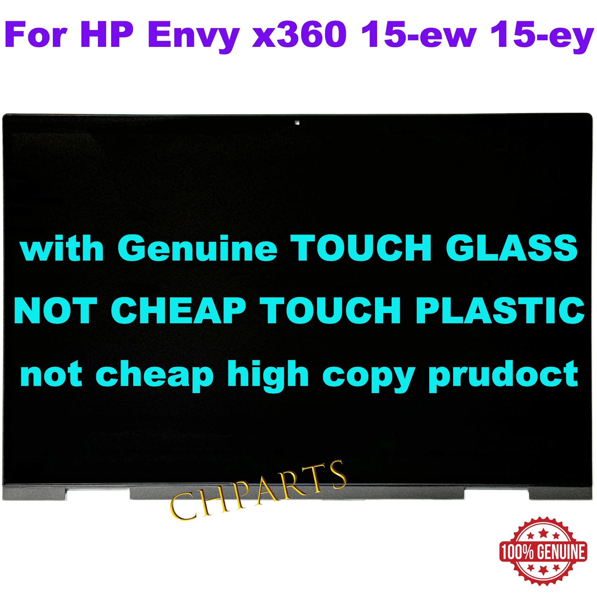 For HP Envy x360 15-ew 15-ey TPN-W147 TPN-C158 2-in-1 LCD Touch Screen Replacement Assembly N10354-001 N09665-001 Display Panel