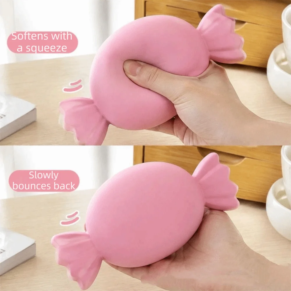 Plasticity Candy Squeeze Toys Super Soft Hand Relax Candy Squishy Toy Comfortable Kneading Realistic Candy Pinch for Kids Adults