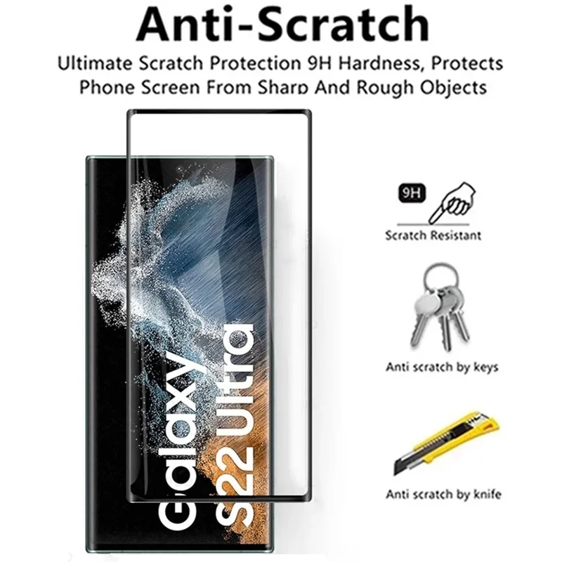 2 Stuks Gehard Glas Voor Samsung Galaxy S22 Ultra S21 S23 Plus Beschermglas Voor S20 S21 Fe S23 Plus S22 Screenprotector Film