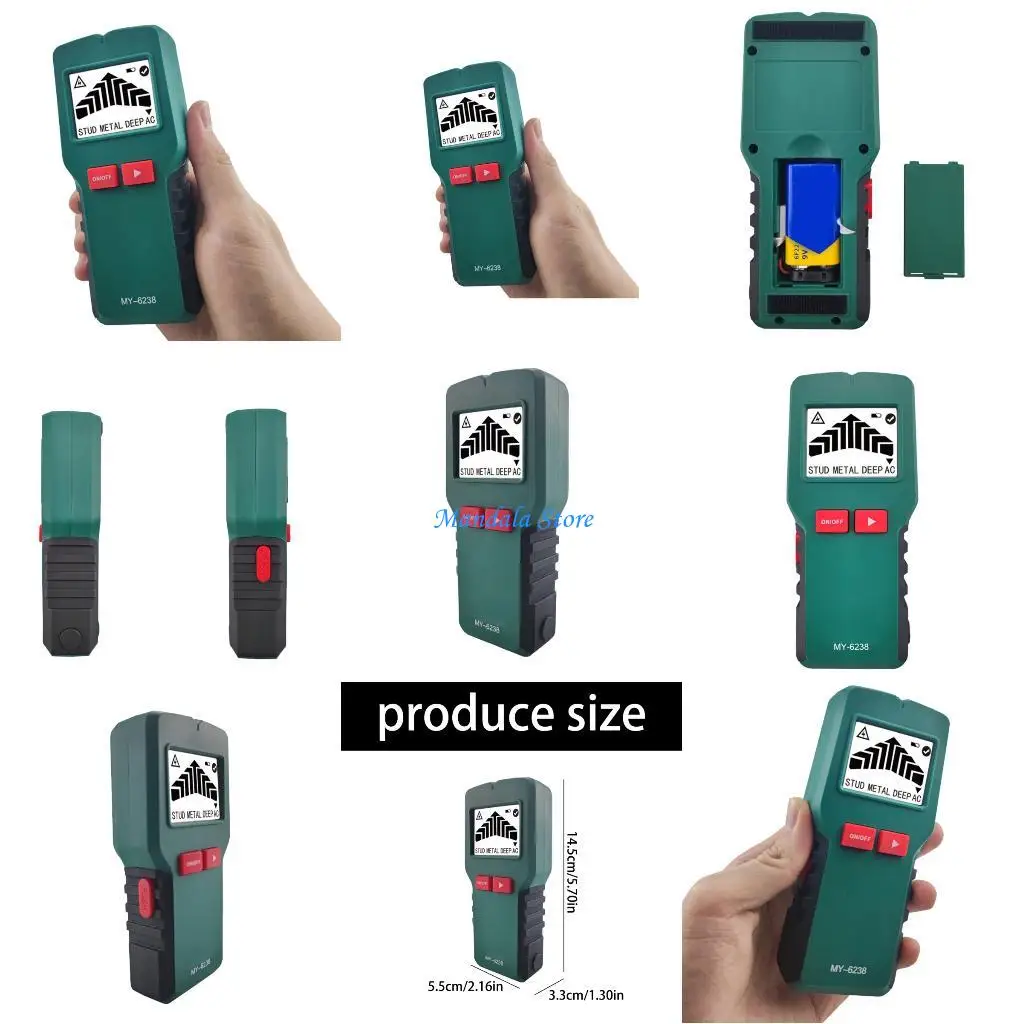 

U2JC Wall Scanner Detects Metal Studs Pipe Beam with LCD Display And Sound Alerts for Precise Detection