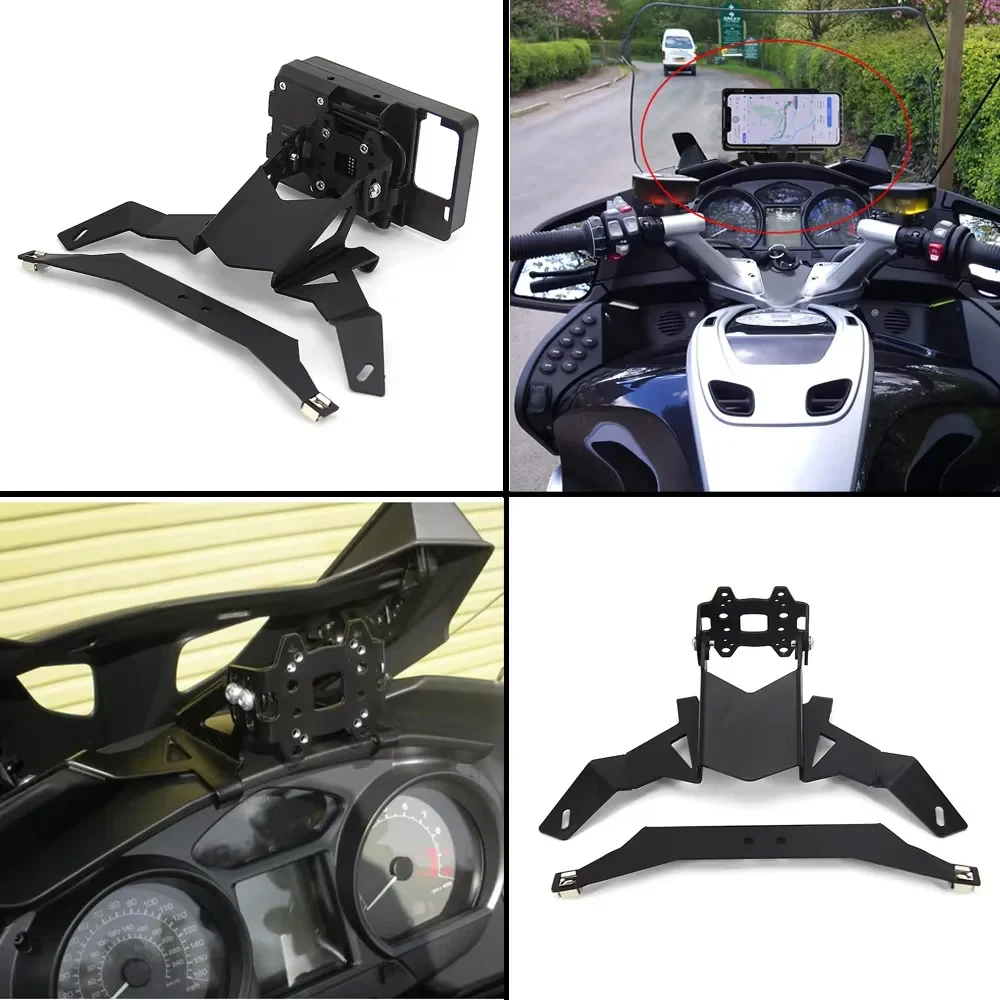 Dla BMW R1200RT R 1200RT R1200 RT motocykl SMART PHONE nawigacja GPS wspornik talerzowy dostosuj zestaw uchwytów-2009/2010-2013/2014-2019