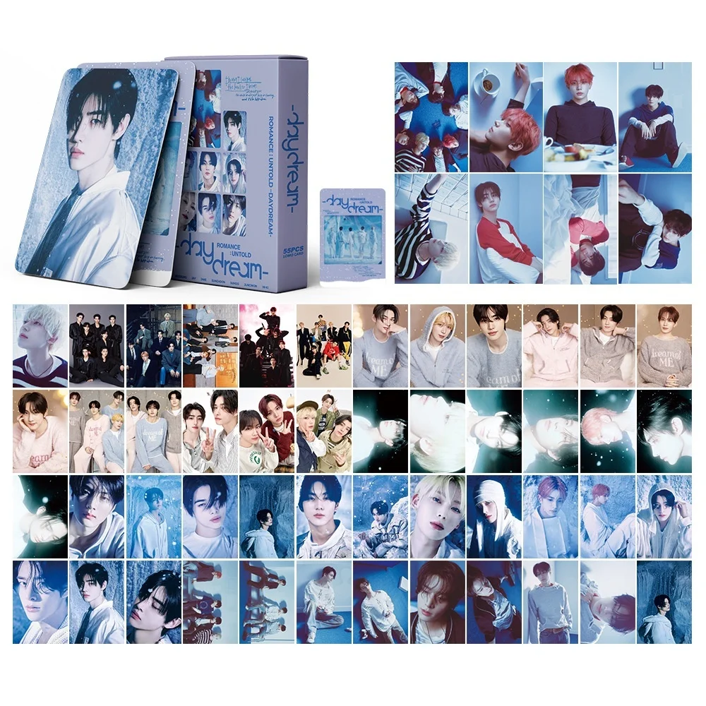 55Pcs KPOP JUNGWON Photocard Albums ROMANCE: UNTOLD DayDream Postcards JAY JAKE SUNGHOON SUNOO NI-KI Double-Sided Boxed Phot