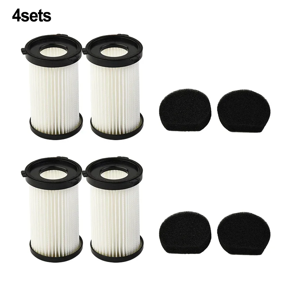 4 Pcs Filters & 4 Pcs Sponges For Cecotec For Conga Thunderbrush 520 550 560 E For Handyforce 2761 2759 Vacuum Cleaner