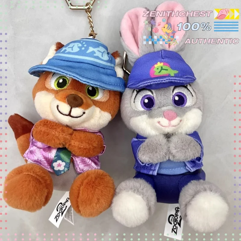 

Potdemiel Disney Zootopia Judy Nick Gary Soft Plush Material Bag Pendant Kawaii Character Plush Toy Girls Birthday Gift
