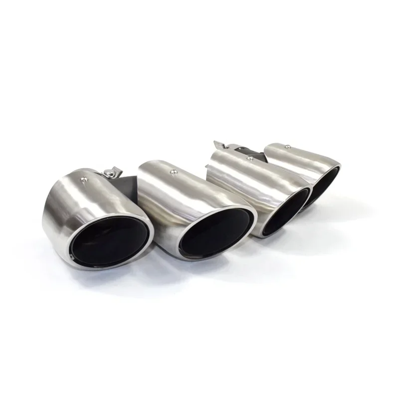 S Type Uitlaat 2014-2018 Zilver Zwart Macan Uitlaat Tip voor Porsche Benzine Auto Originele Uitlaatpijp Veranderd Vier tip
