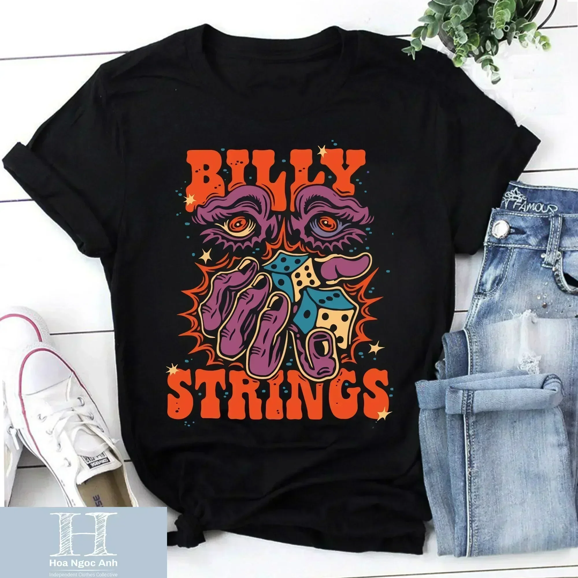 Billy Strings Fall Winter Illustration T Shirt Music Tour Bluegrass