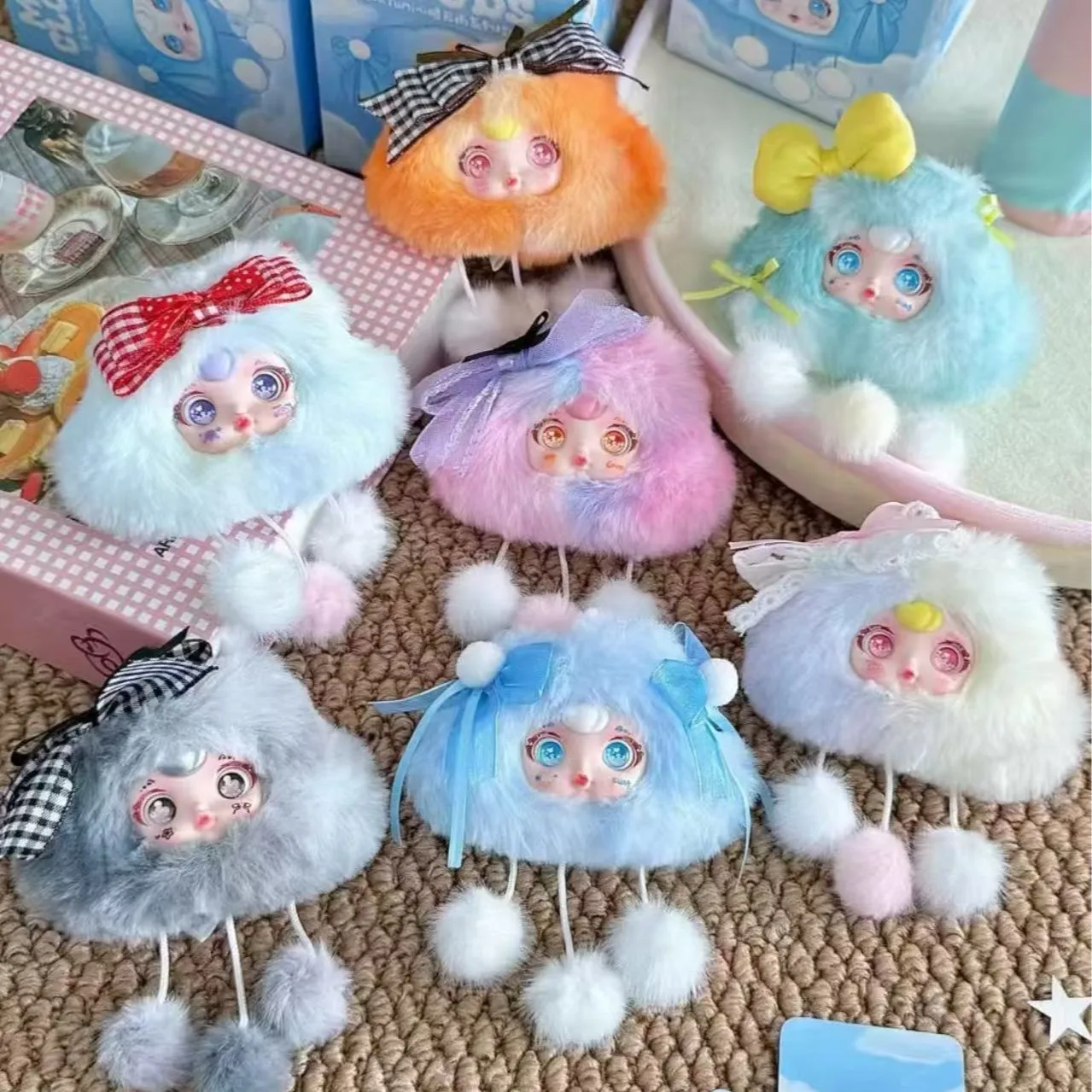 

Kawaii Model Mystery Box For Fans Collector Yumi Mood Clouds Series Blind Box Bag Charm Pendant Keychain Cute Surprise Doll Gift