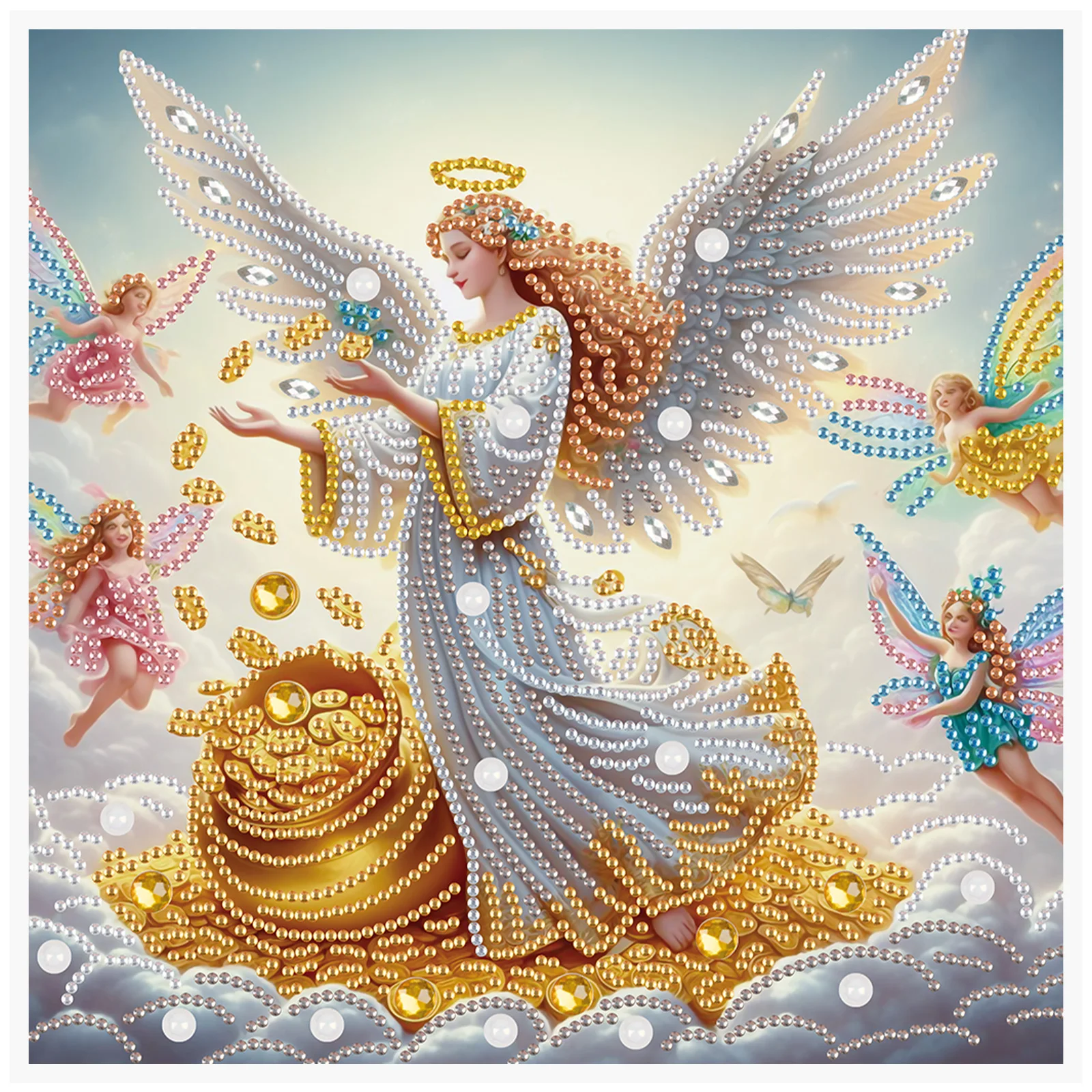 DIY Goddess Angel Special Shape Diamond Art Kit for Beginners and adults,Diamond Art Painting Kits for Home Wall Decoration Gift