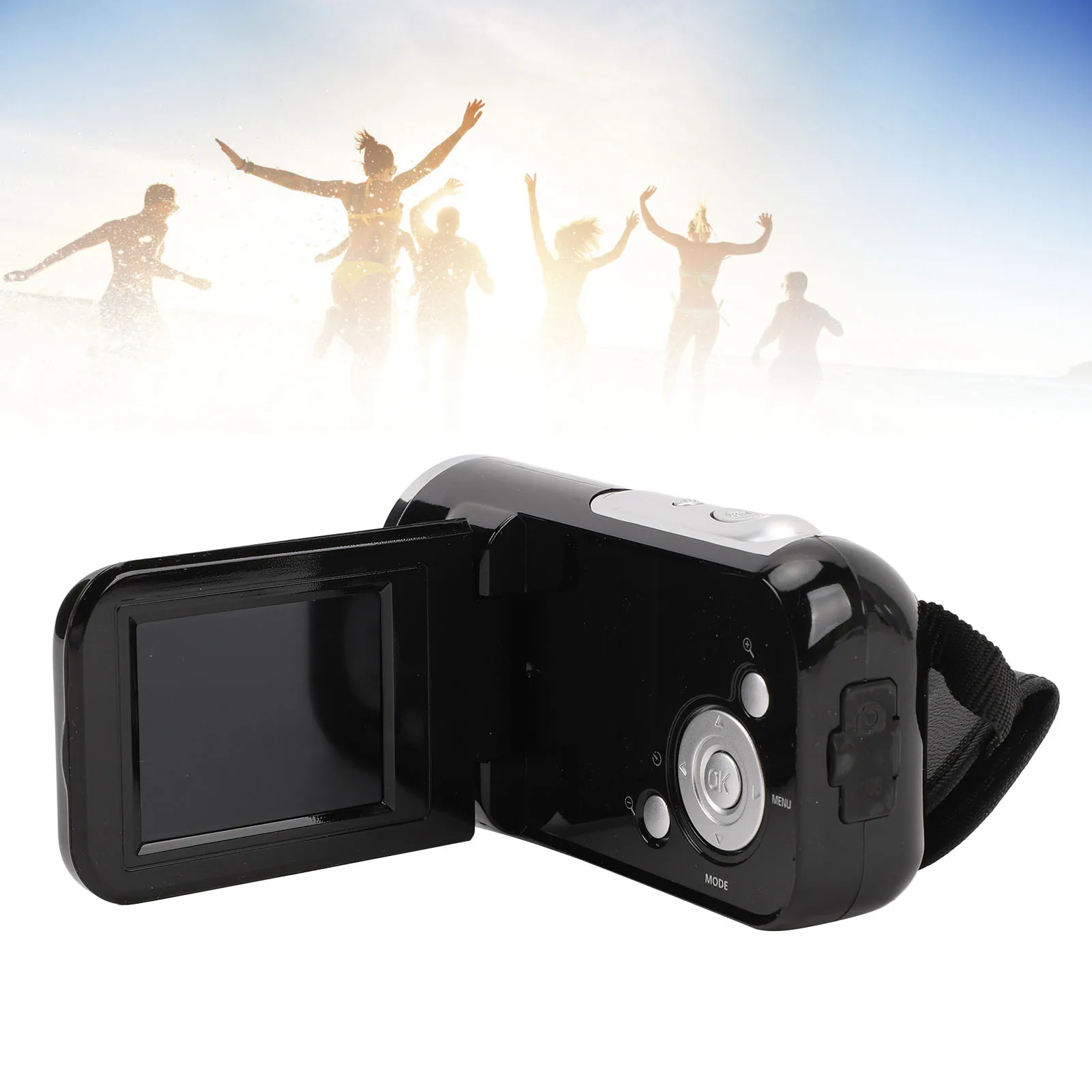 16MP Camcorder 1/4 Inch Threaded Hole 2.0inch Rotatable Screen Video Camera Camcorder 1080P Anti Shake for Life Recording