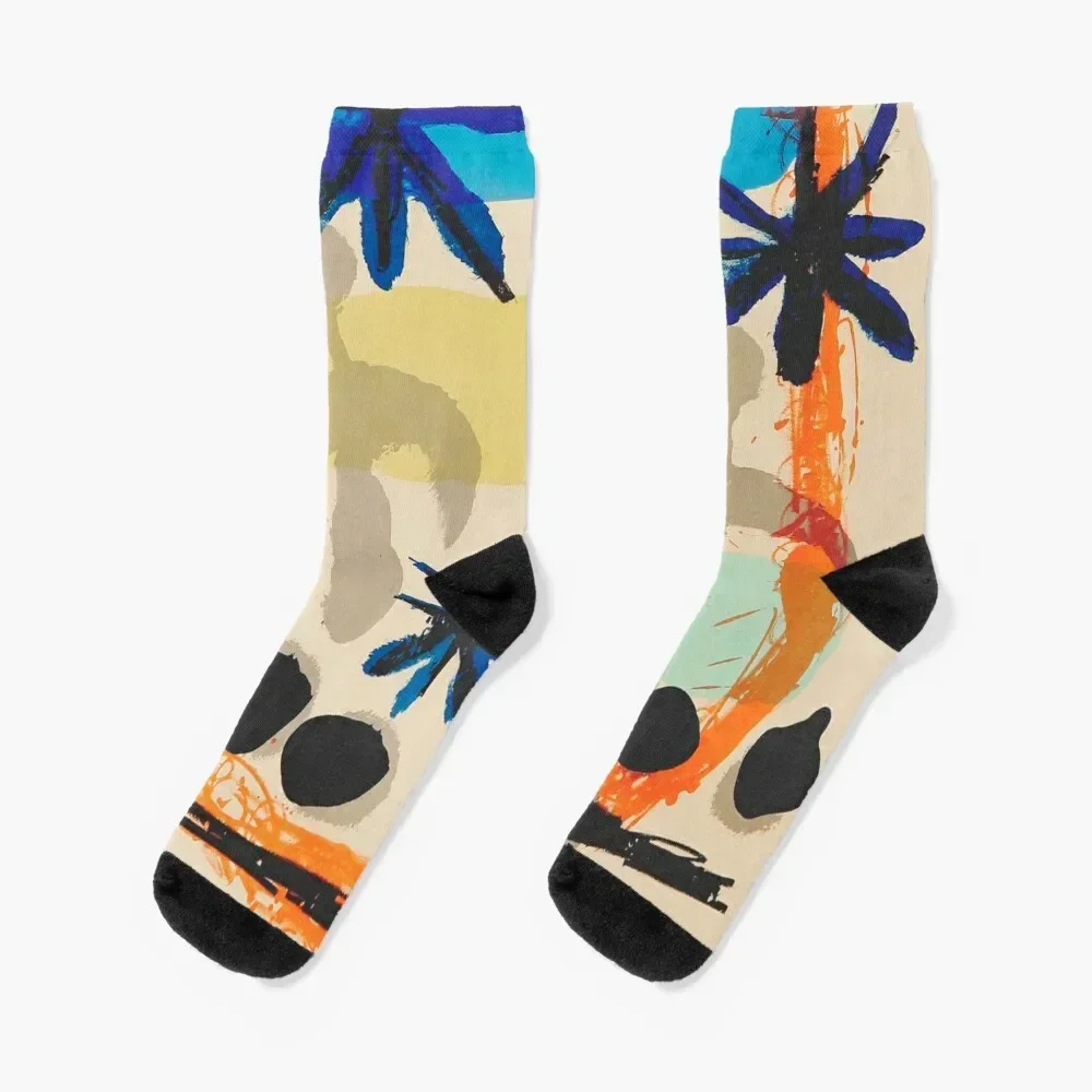 Joan Miro - Exhibition poster Paris Socks FASHION shoes Sports sports and leisure Male Socks Women's