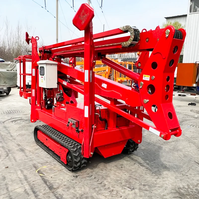 10-22M All Terrain Spider Articulated Crawler Boom Lift Aerial Work Tracked Chassis Electric Hydraulic Telescoping Lift