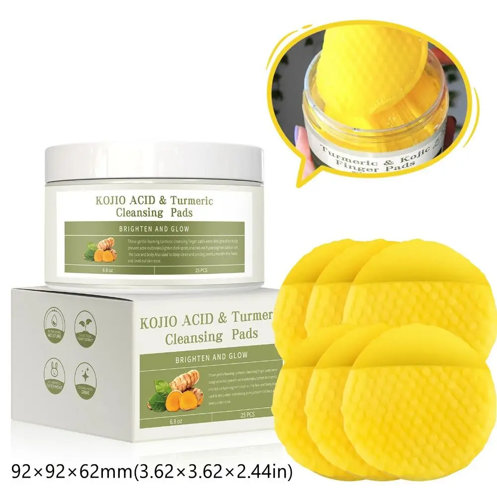 for Facial Cleansing Turmeric Cleansing Pads Helps Balance Skin Oil with Pocket Style Natural Turmeric Face Cleansing Pads