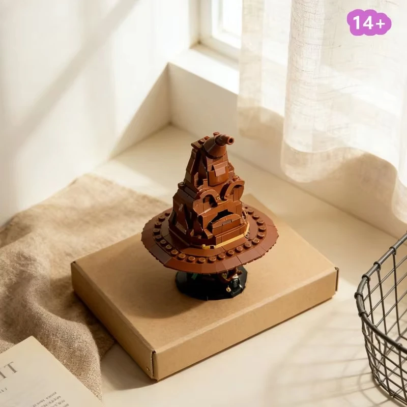 

New 561pcs Sorting Witch Hat Building Blocks Model Toy Fit Witch Pottered Wizard Hats Collection Christmas Birthday Gifts