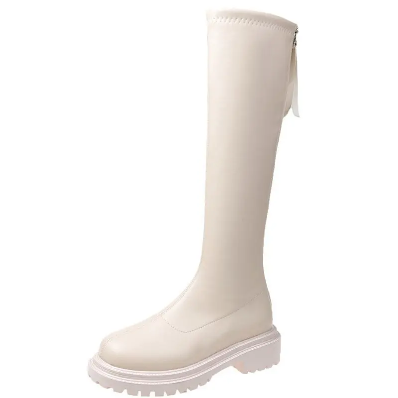 Women\'s Rubber Boots Boots-women Shoes Woman Winter Shoes Low Heels booties Round Toe Rain Mid Calf Autumn