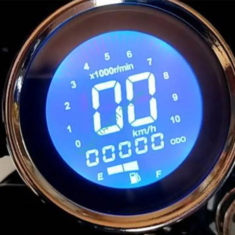 0XXD Universal Motor LED LCD Gauge Cluster Tampilan Visibilitas Tinggi untuk Perjalanan