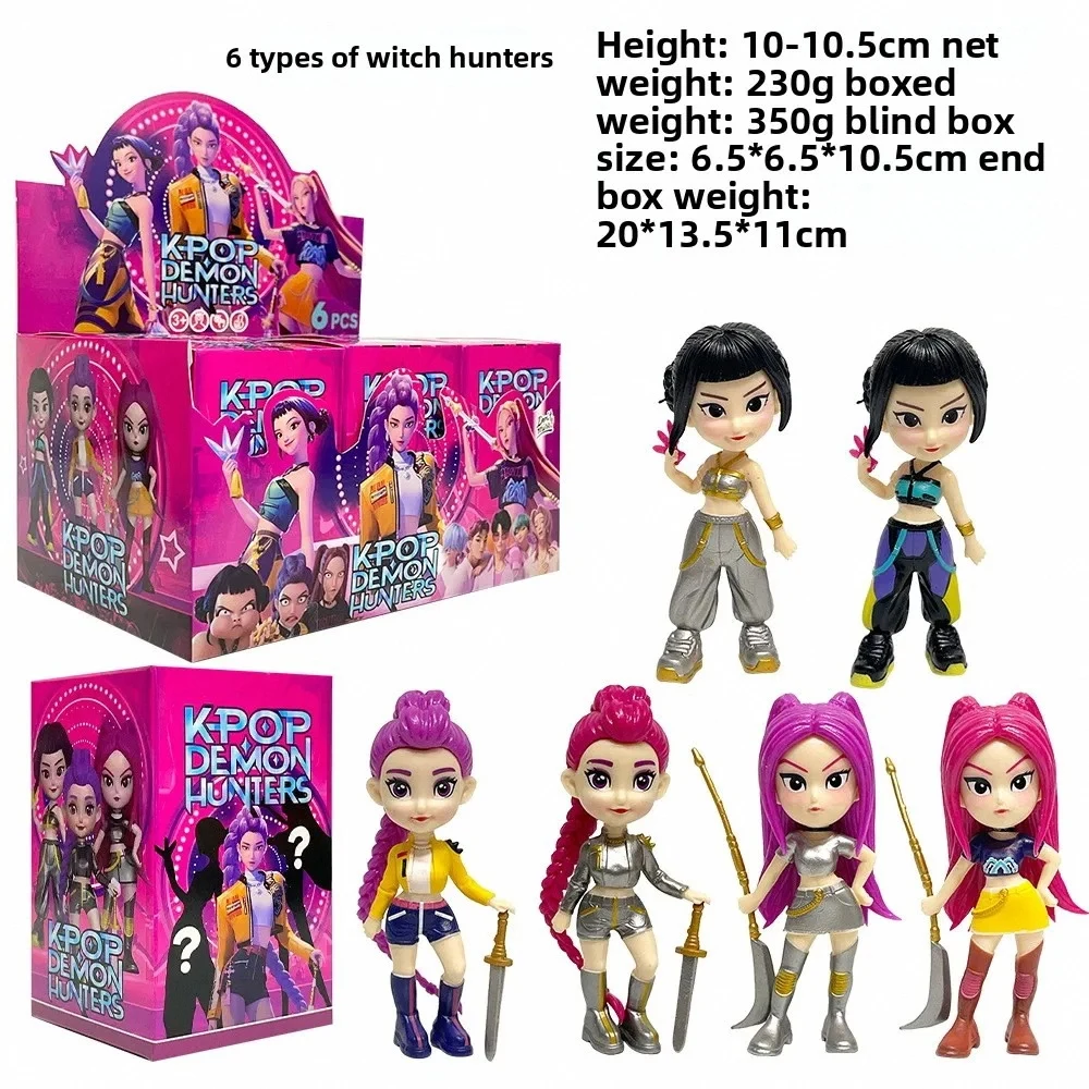 2025 حار أنيمي KPop الشيطان هنتر دمية لعبة من الفينيل رومي ميرا زوي شخصية الفينيل قناع صندوق أعمى حلية لعبة هدية عيد ميلاد